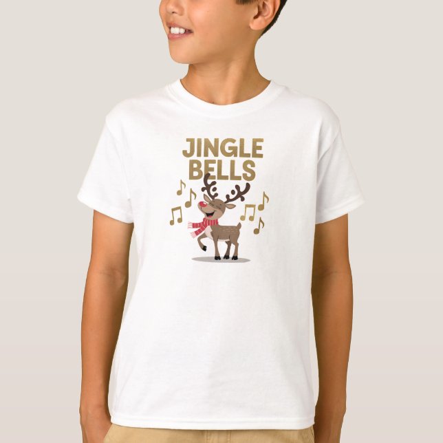 Camiseta Jingle Bells Rena Singing (Frente)