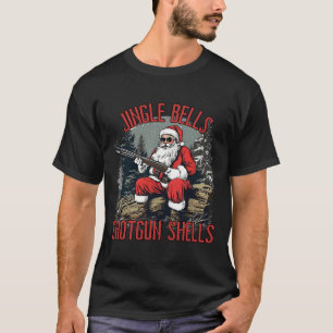 Camiseta Jingle Bells Shotgun Concha Papais noeis Engraçado