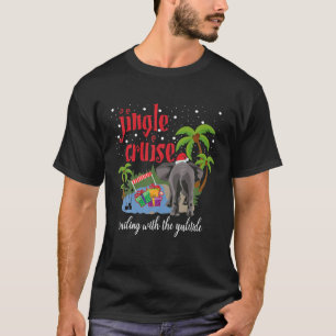 Camiseta Jingle Cruise Com Yuletide Funny Elep