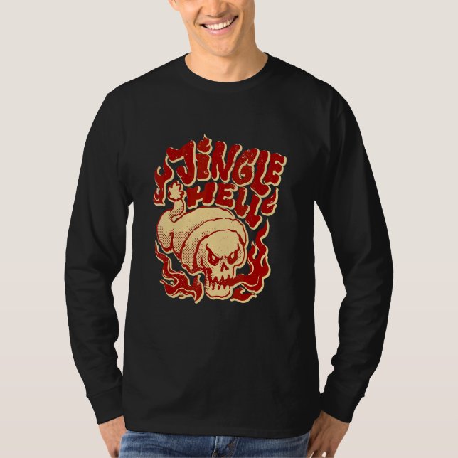 Camiseta Jingle Hell é Minha Canção de Natal Espírito Reino (Frente)