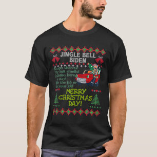 Camiseta Jingle Joe Biden Xmas Carol Trump Ugly Christmas S