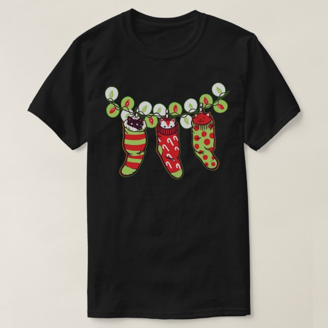 Camiseta Jingle Meow Ugly Sweater por Tobe Fonseca (Frente do Design)