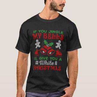 Camiseta Jingle Meus Sinos Te Dará Um Branco Feio Para Chr