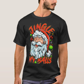 Camiseta Jingle My Balls Check Hipster Funny Papais noeis H