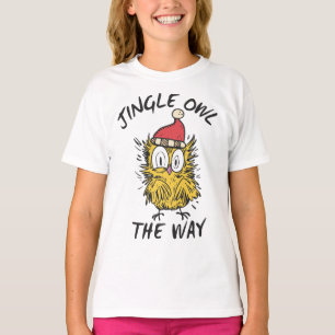 Camiseta Jingle Owl do jeito que Papais noeis Engraçados Co