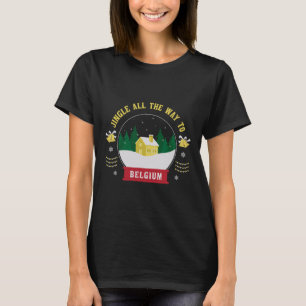 Camiseta Jingle Por Todo O Caminho Para A Bélgica - Natal B