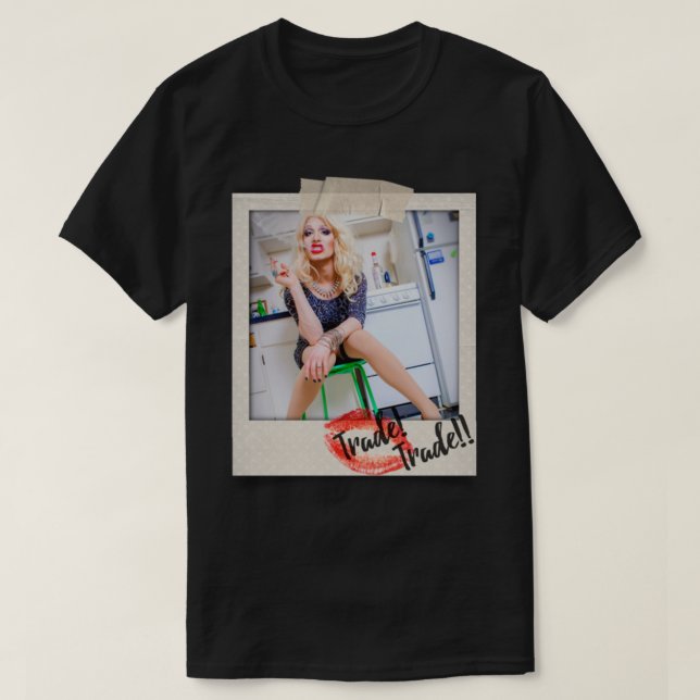 Camiseta Jinkx Monson - Comércio! Trocar! (Frente do Design)