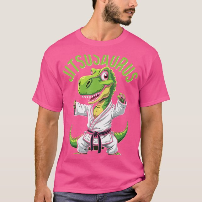 Camiseta Jitsusaurus Funny Bjj (Frente)