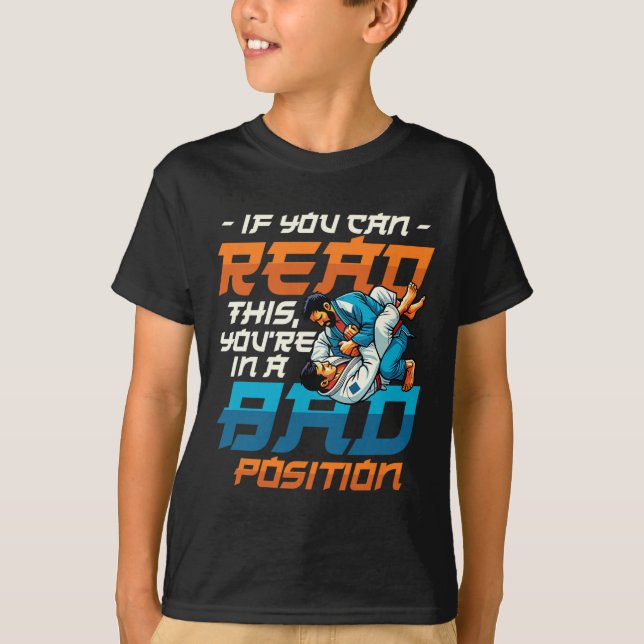 Camiseta Jiu-jit brasileiro do Judo Karate (Frente)