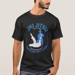 Camiseta Jiu Jitsu 柔 Esporte 1882 Homens Ioga Voluntários M