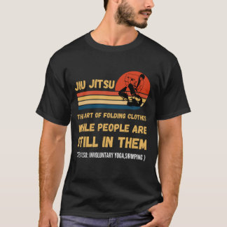 Camiseta Jiu Jitsu Arte De Roupas Dobradas BJJ MMA Jujitsu