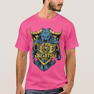 Camiseta Jiu-Jitsu Beast Bjj Mma Bull Mma Gracie Muay Taila