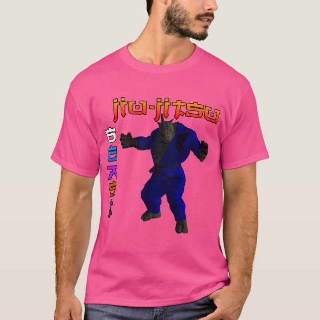 Camiseta Jiu-Jitsu Beast Rhino (Frente)