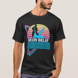 Camiseta Jiu Jitsu Bjj Engraçado Retro Neon Barriga