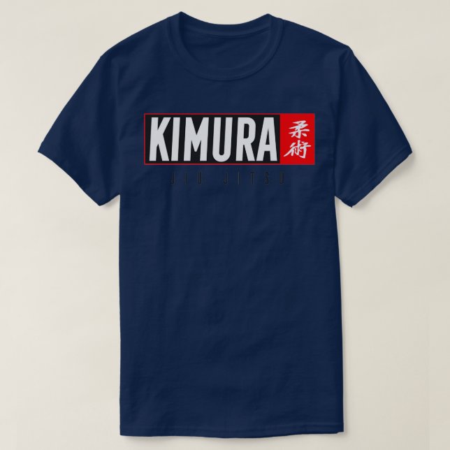 Camiseta Jiu Jitsu Black Belt Kimura Dark Gift Artes Marcia (Frente do Design)