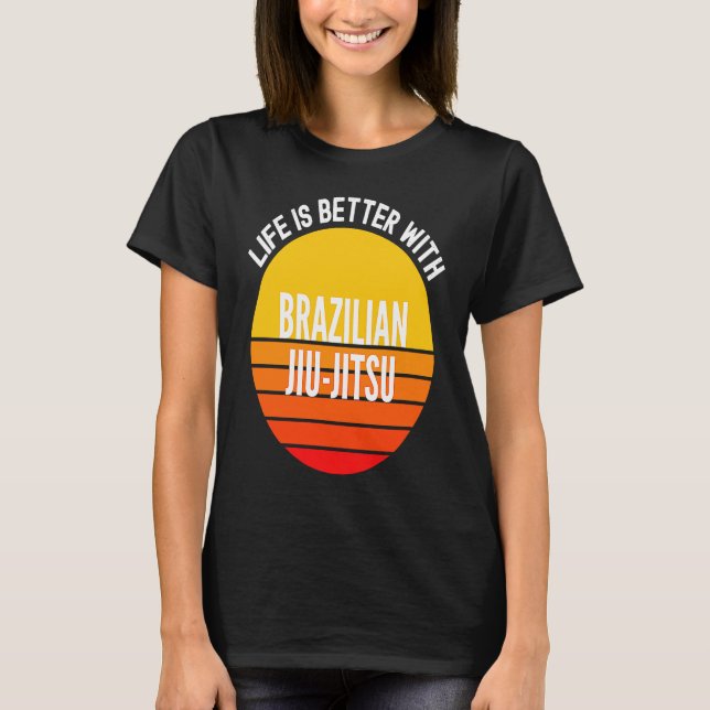 Camiseta Jiu jitsu brasileiro com Jiu brasileiro (Frente)