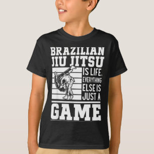 Camiseta Jiu Jitsu brasileiro é a vida tudo o mais é um