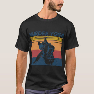 Camiseta Jiu Jitsu Brasileiro Engraçado Assassinato Yoga Vi
