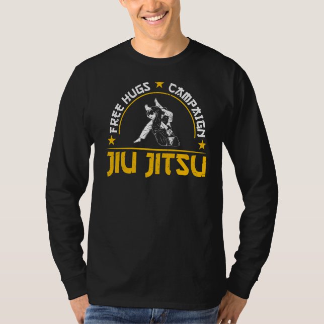 Camiseta Jiu Jitsu Campanha pelos Abraços Livres Jiu Jitsu (Frente)
