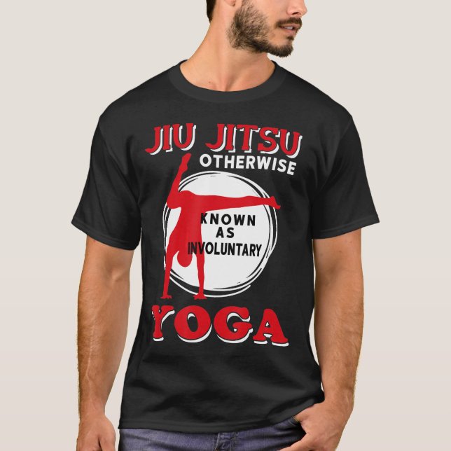Camiseta Jiu Jitsu Caso Contrário Conhecido Como Ioga Invol (Frente)