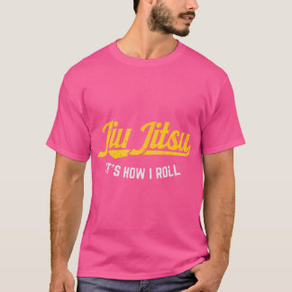 Camiseta Jiu Jitsu Como Eu Roll Funny Bjj Treinando Marcial