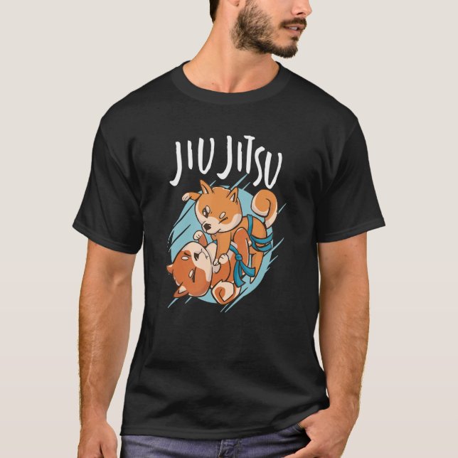 Camiseta Jiu Jitsu corgis tee (Frente)