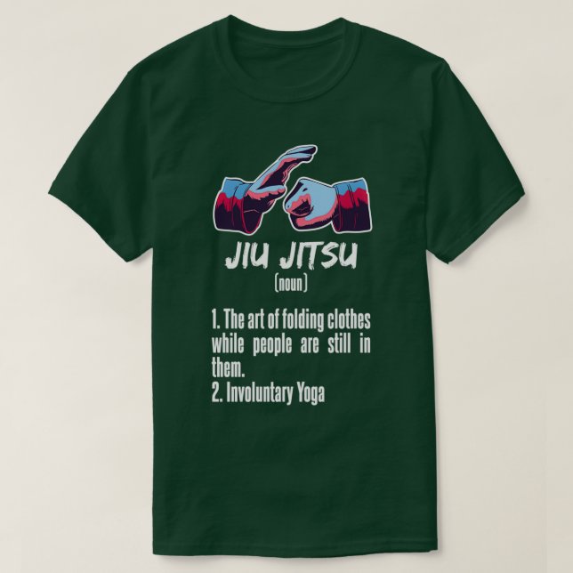 Camiseta Jiu Jitsu Definição Funny BJJ Fighter Gift (Frente do Design)