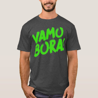 Camiseta Jiu Jitsu Design Vamo Bora Bora Verde Arte Marcial