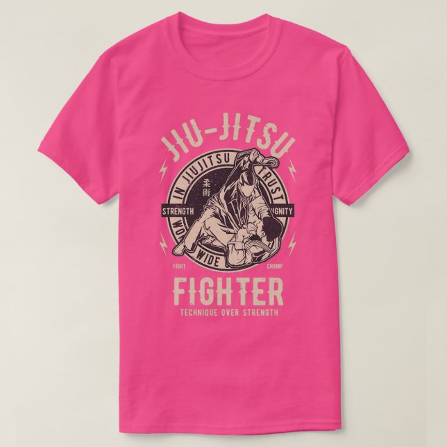 Camiseta Jiu Jitsu Fighter BJJ fighter (Frente do Design)