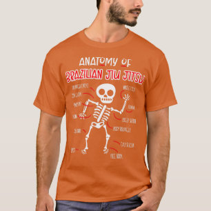 Camiseta Jiu Jitsu Funny BJJ dá o esqueleto assustador de N