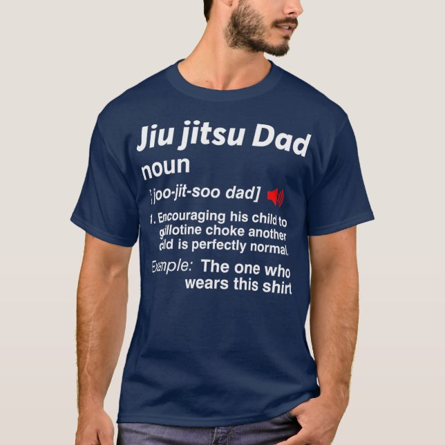 Camiseta Jiu Jitsu Funny BJJ Legal presentes definem Pai (Frente)