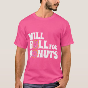 Camiseta Jiu Jitsu Funny Vai Rolar Para Rosquinhas Bjj T Sh