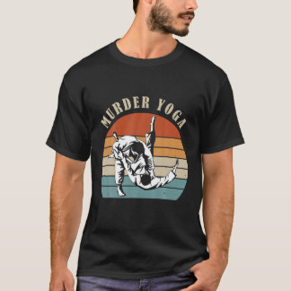 Camiseta Jiu Jitsu Gift Assassinato Yoga Vintage Retro BJJ