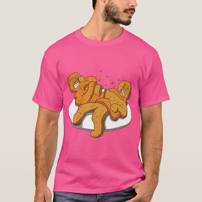 Camiseta Jiu Jitsu Gingerpão Em Armbar Skill Bjj Funny Gi (Frente)