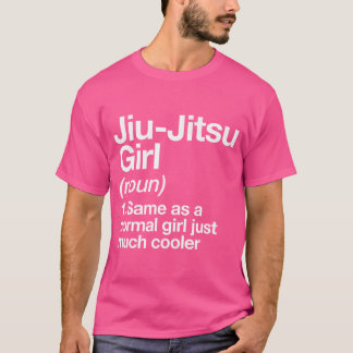 Camiseta Jiu-Jitsu Girl Definition Engraçada Esporte Arte M