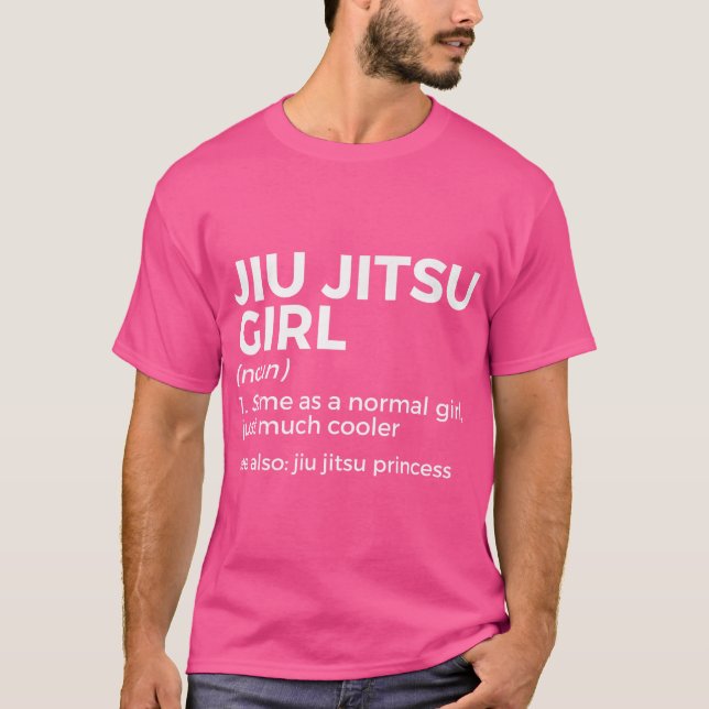 Camiseta Jiu Jitsu Girl Definition Princesa Engraçada Marti (Frente)