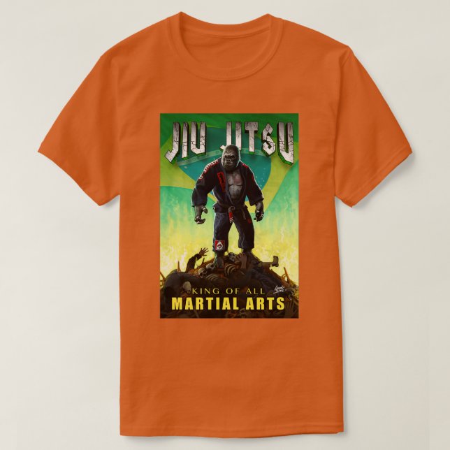Camiseta Jiu Jitsu Gorilla Destroyer (Frente do Design)