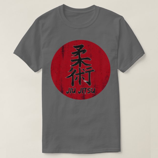 Camiseta Jiu Jitsu Japonês Kanji BJJ MMA (Frente do Design)