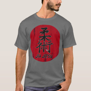 Camiseta Jiu Jitsu Japonês Kanji BJJ MMA
