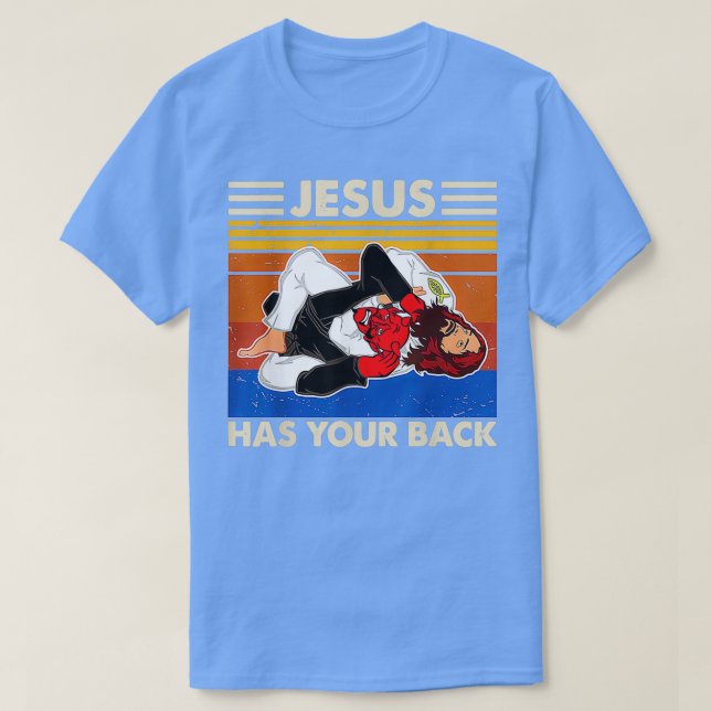 Camiseta Jiu Jitsu Jesus tem as costas (Frente do Design)
