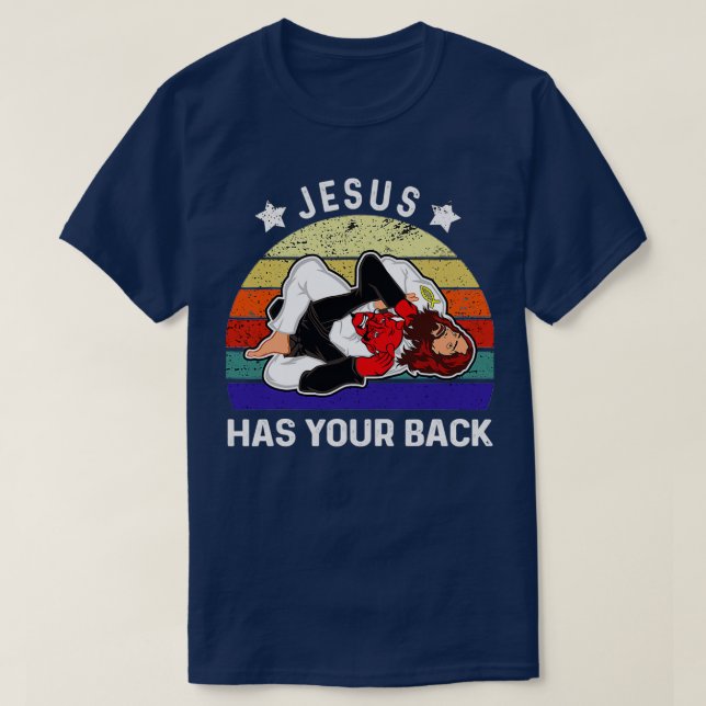 Camiseta Jiu Jitsu Jesus tem as costas 1 (Frente do Design)