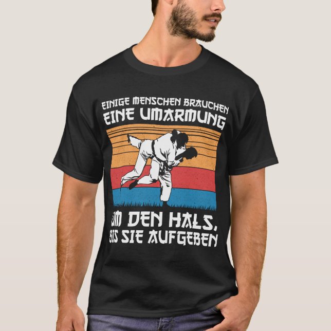 Camiseta Jiu Jitsu Judo Humor Kampfsport Umarmung (Frente)