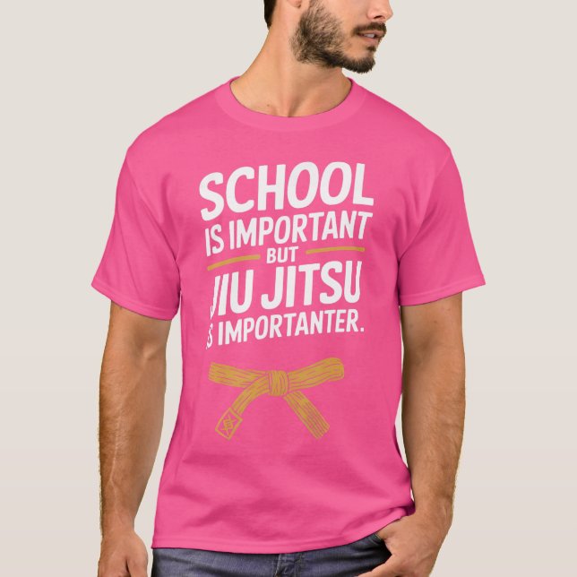 Camiseta Jiu Jitsu Kid Jiu Jitsu É Importante Engraçado Bjj (Frente)