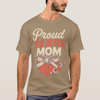 Camiseta Jiu Jitsu Mom Mother Retro Vintage Proud Jiu Jitsu