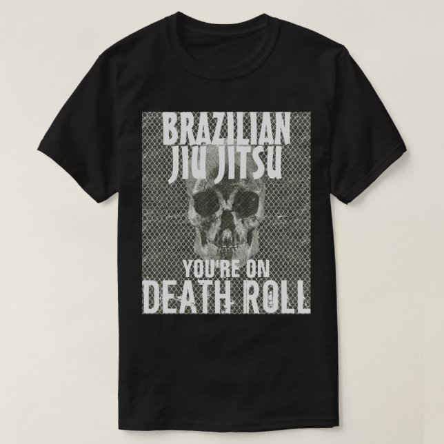 Camiseta Jiu Jitsu no Tshirt do rolo da morte (Frente do Design)