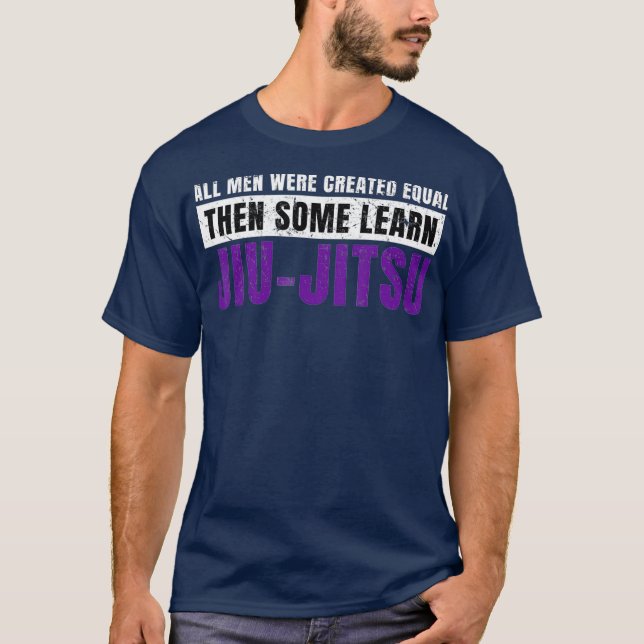 Camiseta Jiu Jitsu Purple Belt Men Legal Engraçado Gifes BJ (Frente)