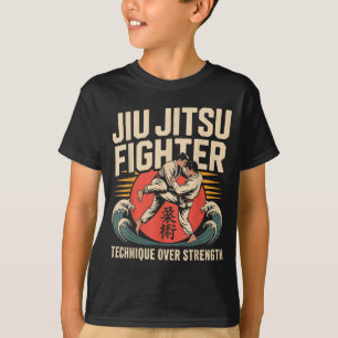 Camiseta Jiu Jitsu Retro Vintage Lutador de Jiu Jitsu