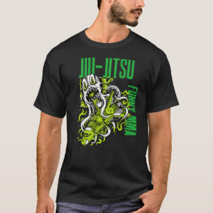 Camiseta Jiu Jitsu Space Monster Rocket Ship Grapple Mma Fi