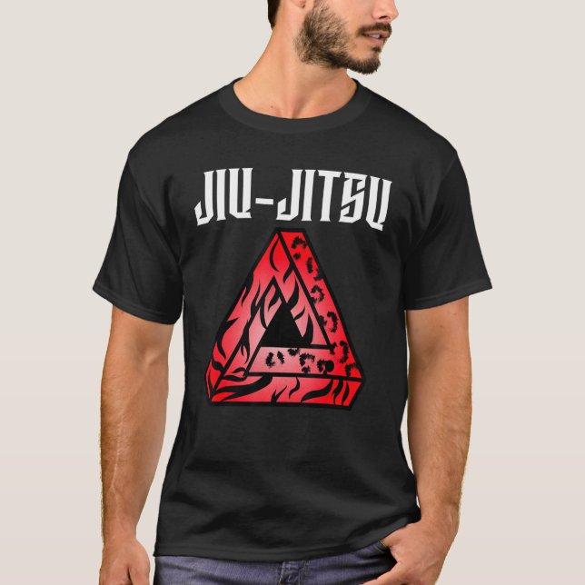 Camiseta Jiu Jitsu Tribal Gracie Triangle Bjj Grapple Mm (Frente)