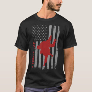 Camiseta Jiu Jitsu Usa Bandeira Americana Mma Bjj Ju Jitsu 